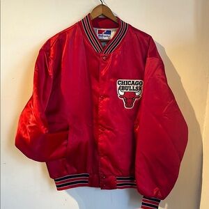 Vintage Chicago Bulls Red Satin Jacket